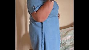 65 years old Granny BBW seduces with her amateur round body. Big soft tits and big ass.