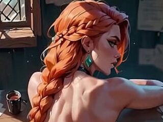 Fucking a hot blonde girl - Cartoon porn [AI generated]