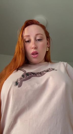 Red hair, camo shirt