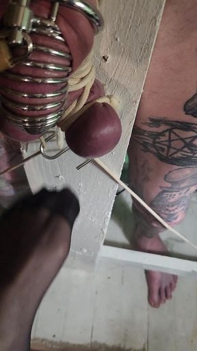 Goode Girl Unholy Crucifix Ballbusting Pt3