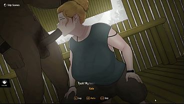 Hentai Game &ndash_ Arrival of the Goddess - Slutty Hot Blonde Bombshell Gets Fucked by Black Warrior Tribe