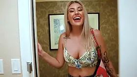 Perv Mom - big boobed cougar Mercedes Carrera invited a hot teenager man to screw her motherly pussy