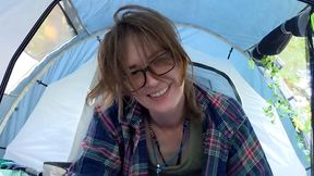 Risky BJ in a tent