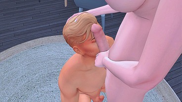 FUTANARI STEPSISTER SEDUCED FEMBOY'S BROTHER FOR HARD ANAL SEX AND HUMILIATION (SIMS + ANIME HENTAI + SFM)