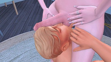 FUTANARI STEPSISTER SEDUCED FEMBOY'S BROTHER FOR HARD ANAL SEX AND HUMILIATION (SIMS + ANIME HENTAI + SFM)