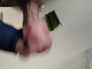 Big Hairy Cock Is Massaged With Aloe Vera Until He Cums