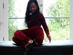 Hot Black Maid Does Some Webcam Black and Ebony