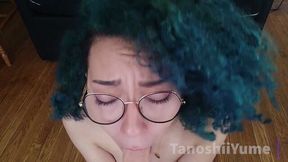 Playful POV striptease and BJ surprise