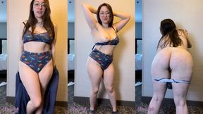 Dino Undies Strip Tease Trimmed Bush MOV