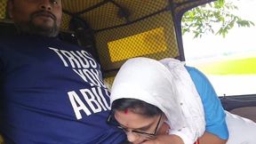 Auto Encounters - Indian beauty sucks cock during solo play