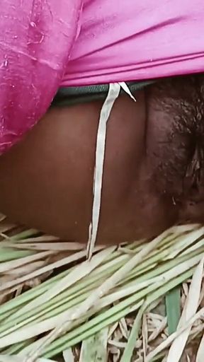My Wife Riya Broke the Seal in the Paddy Field for the First Time