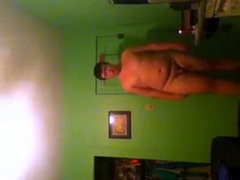Chubby Guy Strokes Small Cock