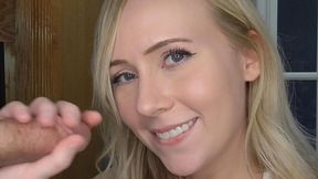 Marissa Sweet gets mouth-fucked by giant dicks before blowjobs and facials.