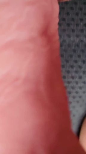 In the Car I Stop in a Parking Lot to Dildo My Pussy Like a Whore at the Risk of Being Surprised by Strangers