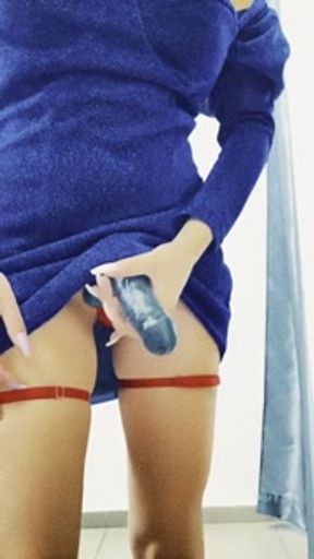 Strapon for your tight ass. Girl with a surprise