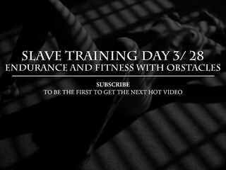 Female Training Day three/28 - Testing her endurance and fitness with obstacles