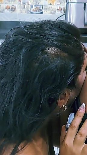 Aly puts her stepson's cock in her mouth and gives him a delicious blowjob   Clip 1