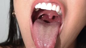Open Mouth Burping Uvula Focus 4K