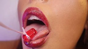Vore Gummy Candy Mouth Fetish - Close-Up Chewing & Swallow