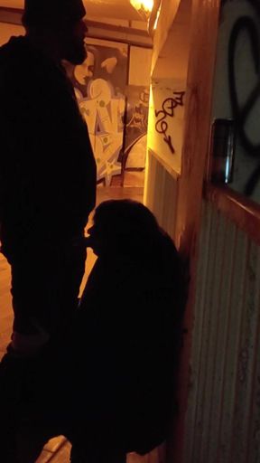 Whore degraded in parking garage   Clip 2