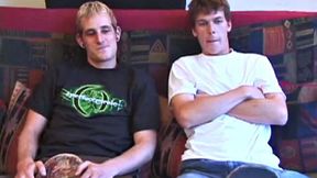 Torque sits on a sofa with Matthew Matters and starts to suck his. The boys 69 and trade blowjobs. Torque gets on all fours and Matthew slides deep inside. Torque loves it, and he grasps at the rug while his ass is getting fuckes hard.