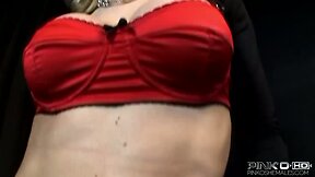 Laura Ferraz: Blonde Beauty with Big Tits and Big Cock Loves Anal!