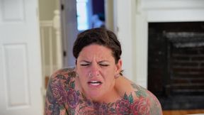 Carrie Capri Gets Fucked Doggie Style by Fucking Machine and Cums Hard!