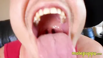 Twink sitter Leo Blue finds flaws in gummy toys and eats them