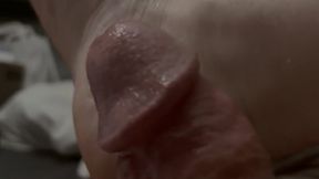 Big Bear Feet Thick Cock with Cum Rubbed on Giant Feet