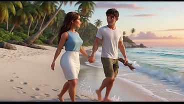 Passionate survival with my stepmother on a deserted island - desire blooms in paradise (AI generated)
