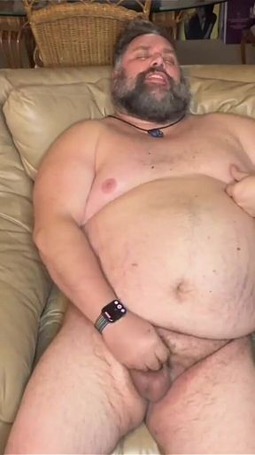 Relaxing with a Cold One and a Hot Cock
