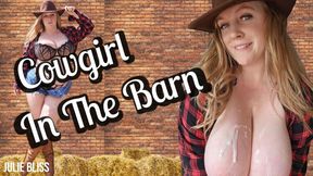 Cowgirl in the Barn