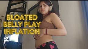 Bloated belly play: inflation, punching, dancing and showing