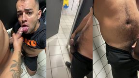 aquela pica que eu queria do colega de trabalho eu peguei no banheiro.