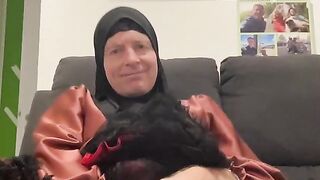 Fatima on couch again