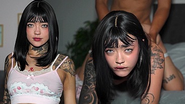 Mexican Goth Girl Gets Sex Therapy