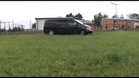 Hot German babe fucked hard on the meadow