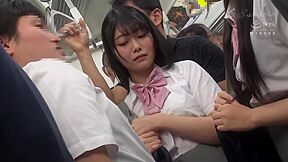 Kinky Japanese Babe Shows Her Cunt In Public
