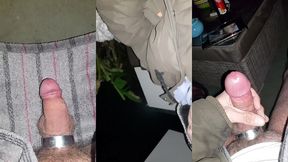 bi-sexueller m4rkus77 wichst und melkt seine spermaladung auf der terrasse am parkrand ab