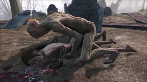 Fallout 4 Ghoul Fucks Petite Teen 18+ Rough In Cemetery