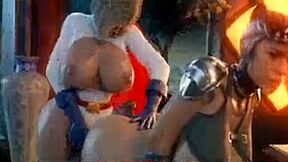 Car Toon - Huge Dick Goes Threesome