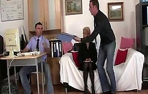 Job interview leads to threesome
