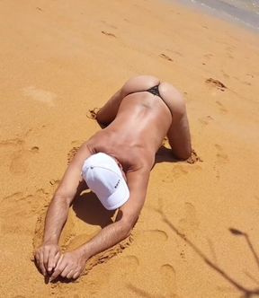 Very Sexy Ladysilva in Panties on the Beach What a Hot Ass