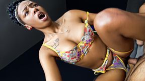 ”Afro Latin Teen Turns Wild Riding Big”