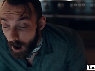 Straight stepson analed by Trans woman