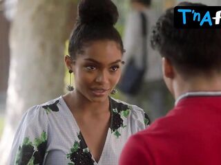 Halle Bailey Underclothes Scene in Grown-Ish