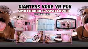 Giantess Vore: Phoenix Spots, Smothers & Swallows VR POV