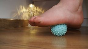 Massage ball and graceful foot