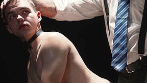BoyForSale - Boy Marcus Rivers struggles to take his Masters fat cock