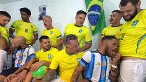 walterguess - surucopa - gangbang no ritimo da copa - jogadores dotados entrando com bola e tudo.